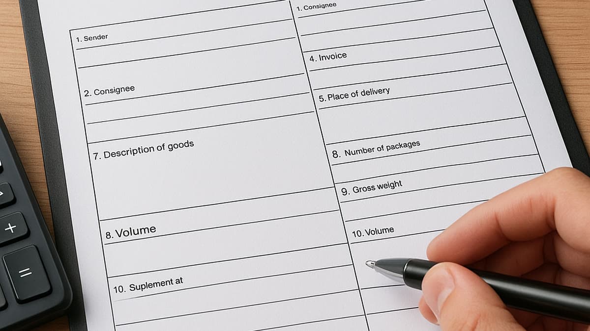 Ein Fehler im CMR kann die Ladung an der Grenze aufhalten: Welche Felder zuerst prüfen